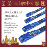 Harry Potter Ravenclaw Dog Collar - Adjustable Nylon Collar for Large Dogs - Officially Licensed Dog Apparel & Accessories for Hogwarts Houses - Size Extra Large