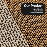 Cat Scratcher, Durable Scratch Pad, Corrugated Cardboard Scratching Board for Indoor Cats, Heavy Duty, Double-Sided Usability, Recyclable, with Catnip