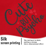 Cute but Psycho Dog Hoodie - Warm and Soft Dog Sweatshirt with Leash Hole, Fun Slogan Print, Cozy Winter Coat for Small Medium Dogs and Cats, Perfect for Cold Weather and Daily Walks.Red XXL