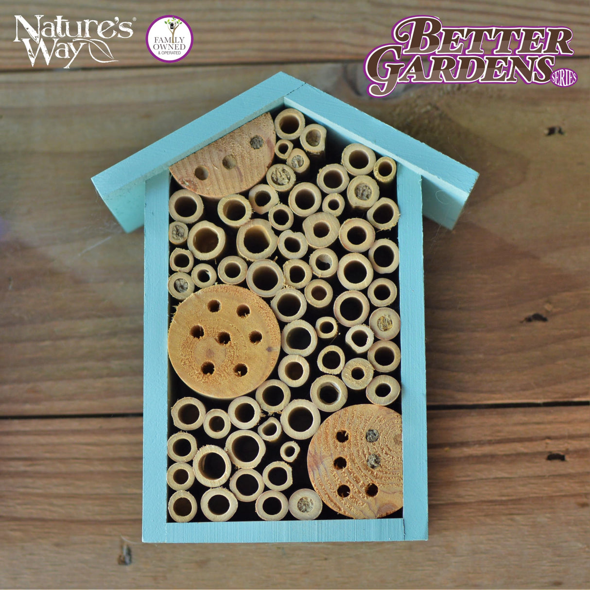 Nature's Way Bird Products PWH1-C Teal Bee House