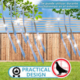 KOKMEYA Bird Scare Tapes 262FT*1 Reflective Flash Tape for Birds, Bird Scare Device Double Side Ribbon Scare Birds Away for House, Garden, Yard, Orchard, Patio, Outdoor