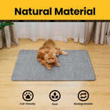 Conlun Cat Scratcher Mat,Natural Sisal Cat Scratch Pad,Horizontal Floor Cat Scratching Pads Rug for Indoor Cats Grinding Claws Nails,Cat Furniture Protector for Couch & Carpets & Sofas