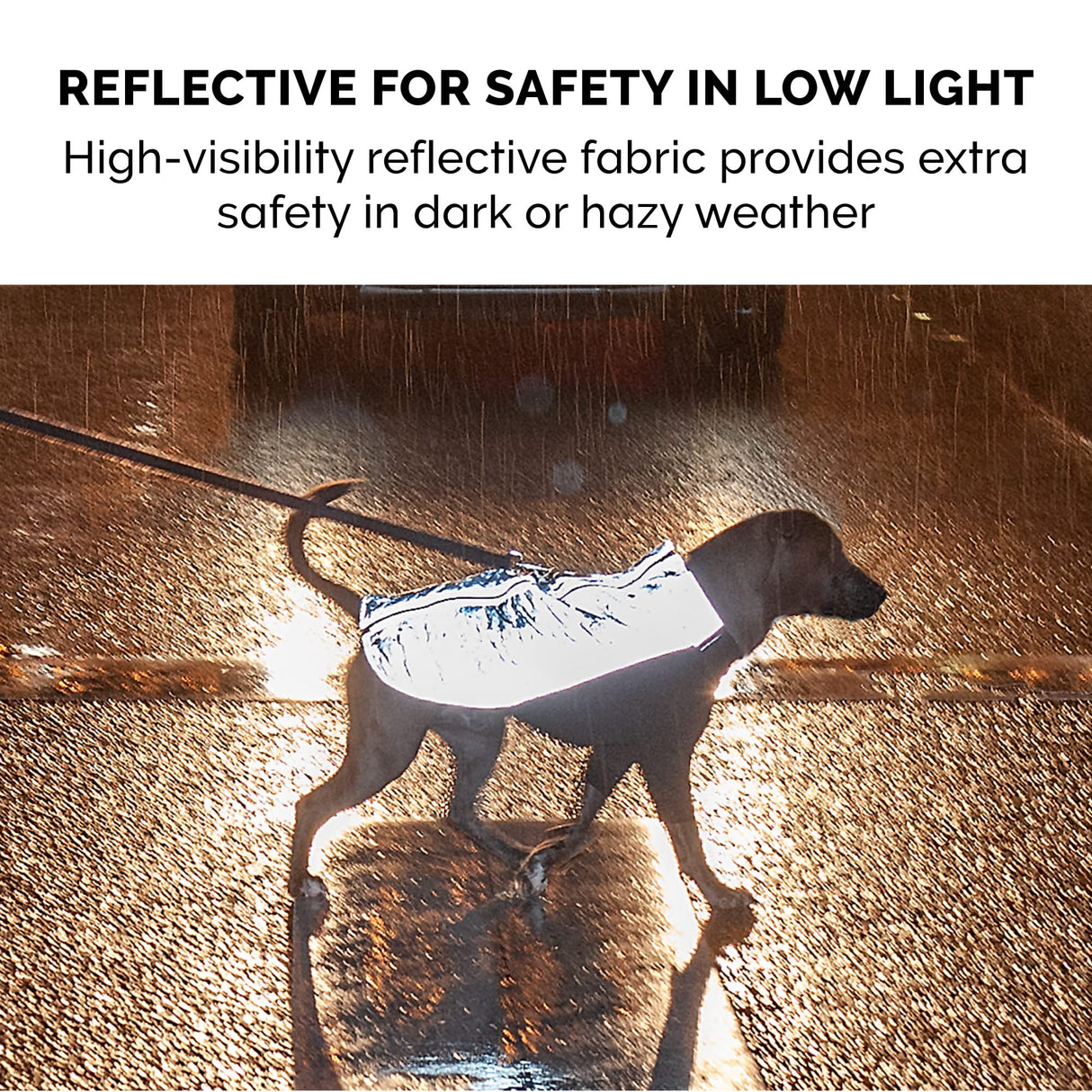 Furhaven Water-Repellent Small Dog Coat, Washable & Reflective w/ Leash Access & Stretch Fabric - Pro-Fit Active Jacket - Chrome, Small
