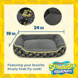 SpongeBob SquarePants for Pets Shadow in the Dark Cuddler Dog Bed, 24"L x 9.5"W x 4.7"Th, Polyester, Officially Licensed
