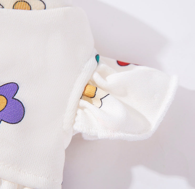 Dog Clothes Lightweight Cute Flower Printed Dress