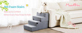 Four-step Dog Bed Indoor Non-slip Balance Pet Ramp Gray