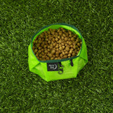 Nite Ize RadDog Collapsible Dog Bowl, Lightweight Food and Water Bowl, Green, One Size