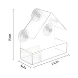 Clear Glass Window Bird Feeder