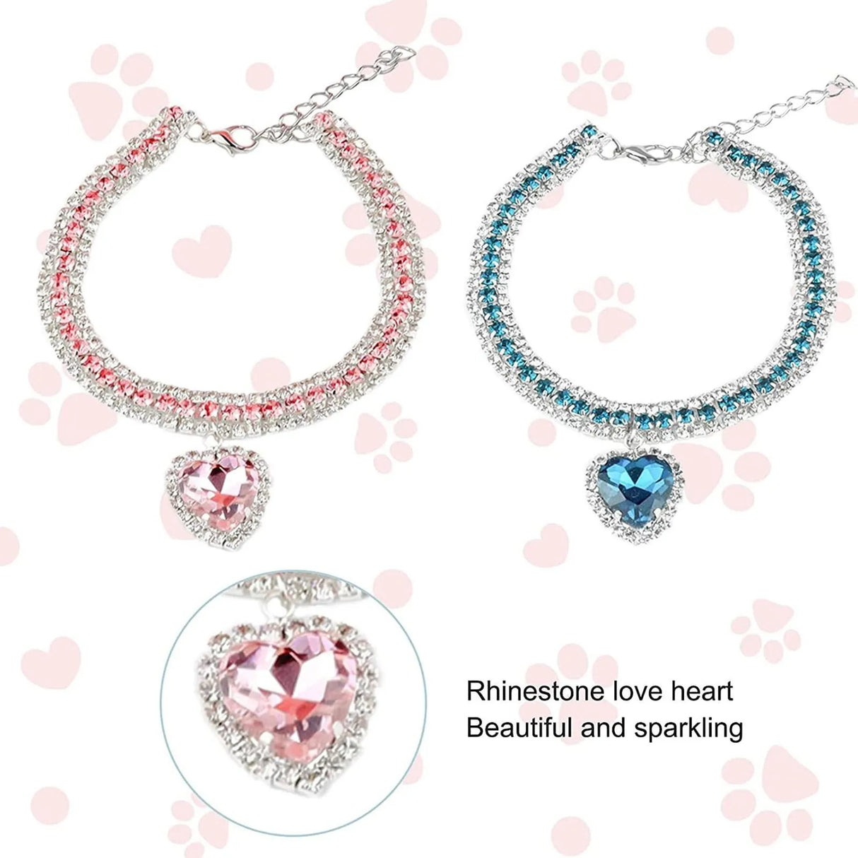 Crystal Pendant Pet Collar