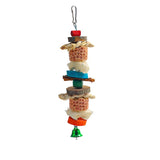 Natural Wooden Blocks Bird Chewing Toy