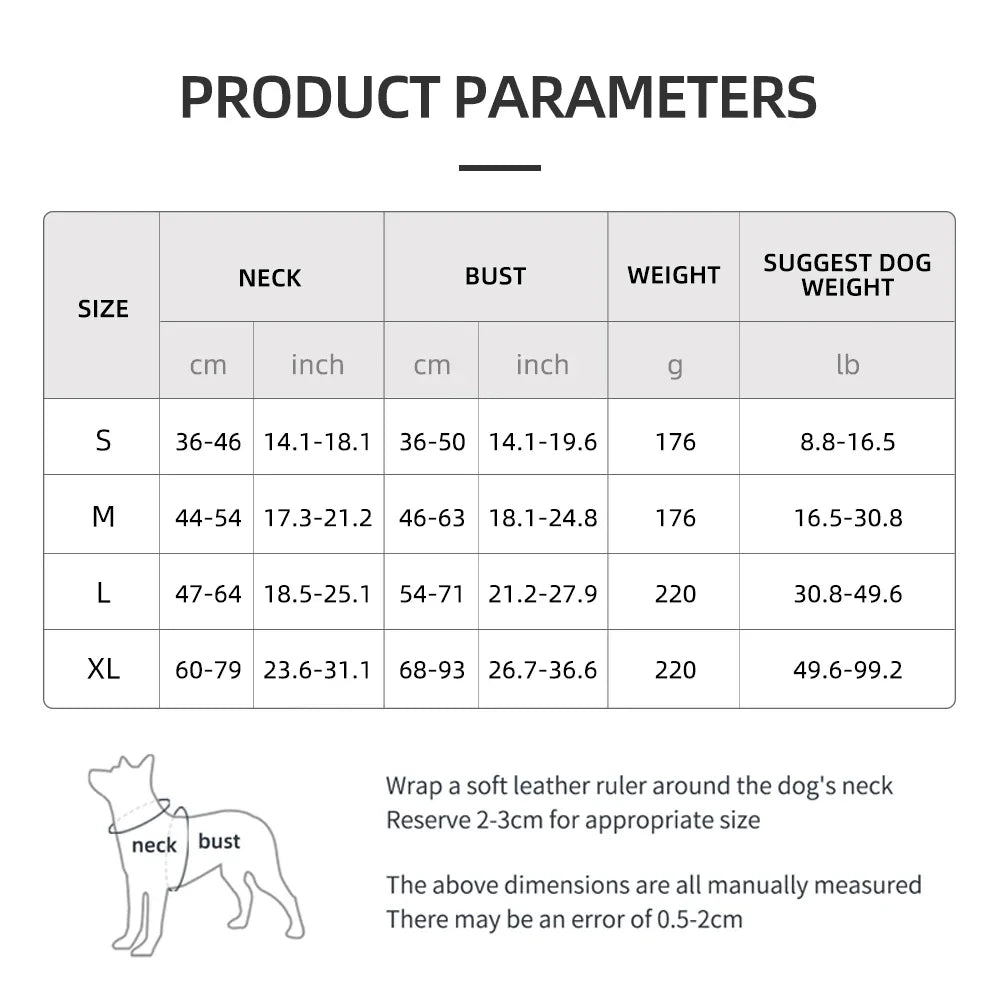 Large Dog Soft Adjustable Harness