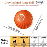 Blue And Orange Pet Bouncing Ball Fun Pet Bouncing Ball For Cats And Dogs