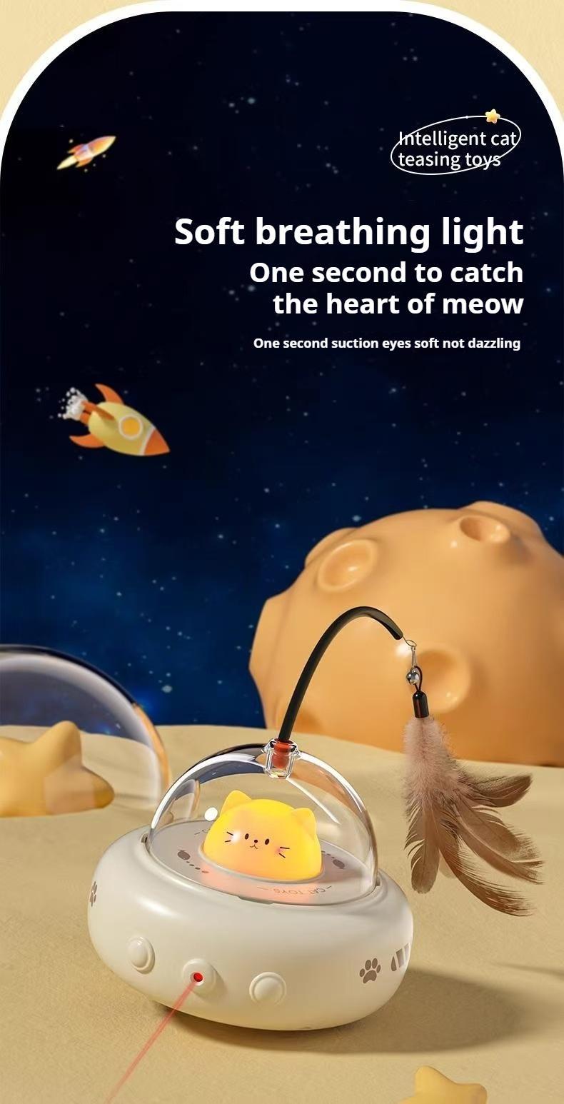 Smart Electric Cat Car With Automatic Laser Pointer - Cat Fun, Energy-Saving Product