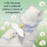 Dog Leash Cat Leash Heavenly Angel Wings Pet Harness Leash Set Luxury Adjustable Vest For Kittens Small Dogs Chic Secure Escape Proof Luxury Pet Gift For Cats Dogs