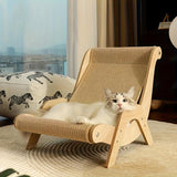 2-in-1 Cat Hammock And Scratching Post Durable Linen Rope Pet Rest Chair For All Seasons
