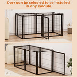 Dog Cage 47.2 Inches, Suitable For Small And Medium-sized Dogs, With A Top Dog Fence, Pet Cage, Indoor, Black. 47.2 Inches Long X 22 Inches Wide X 24 Inches High.