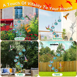 1Pc Wind Chimes Humming Bird Feeder Ant And Bee Proof Outdoor Hanging Hummingbird Feeder For Viewing Decoration For Garden Patio Yard Balcony