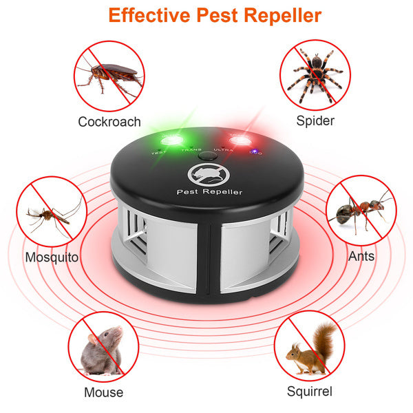 360 Degree Ultrasonic Pest Repellent, Electronic Plug-in Pest Control, Pursuer, Blocker