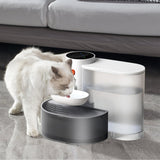 1Pc Smart Pet Water Fountain Automatic Cat Water Dispenser 3L Cordless Rechargeable Dog Water Fountain Self-Refill With 3 Adjustable Volume 3 Time Intervals Touch Control