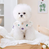 Dog Clothes Lightweight Cute Flower Printed Dress