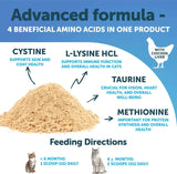 Do Not Sell On Amazon  L Lysine For Cats Lysine Powder Supplement 900mg Serving Immune Support For Cats & Kittens Sneezing Runny Nose Squinting Watery Eyes Cold Eye Respiratory Health With Taurine