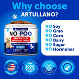 No Poo Chews For Dogs Puppy Coprophagia Stool Eating Deterrent Prevent Dog From Eating Poop Stop Eating Poop Treats With Probiotics & Enzymes Immune Digestive Gut Health Support Supplement
