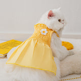 Sunflower Dog Two Foot Dress Pet Clothes