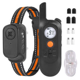 1Pc 984FT Dog Training Collar IP65 Waterproof Pet Beep Vibration Electric Shock Collar 3 Channels Rechargeable Transmitter Receiver Trainer With Recording Safety Keypad Lock