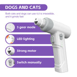 Cat Nail Clippers & Dog Nail Clippers Trimmers For Large Medium Small Dogs Cats Claw Trimmer Quick Sensor And Safety Guard USB Rechargeable With LED Lights Dogs Nail Trimmer