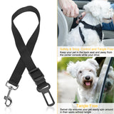 2Pcs Pet Dog Seat Belt Leash Adjustable Pet Dog Cat Safety Leads Harness Car Vehicle Nylon Fabric Seatbelt Strap