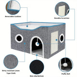 Super Wide Cat House For Indoor Cats, Amazon Logistics, And Wal Mart Platform