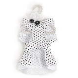 Black And White Polka Dot Dress Dog Princess Cute Skirt