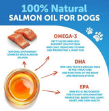 Salmon Oil For Dogs 3 For Dogs 8 FL OZ Wild Alaskan Salmon Fish Oil