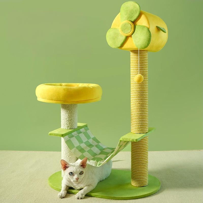 Cat Climbing Frames And Multi-level Cat Towers With Durable Scratching Posts, Comfortable And Fun Jumping Platforms, Hanging Toys, Viewing Perches, Removable Pet Gel Pads, And Hammocks